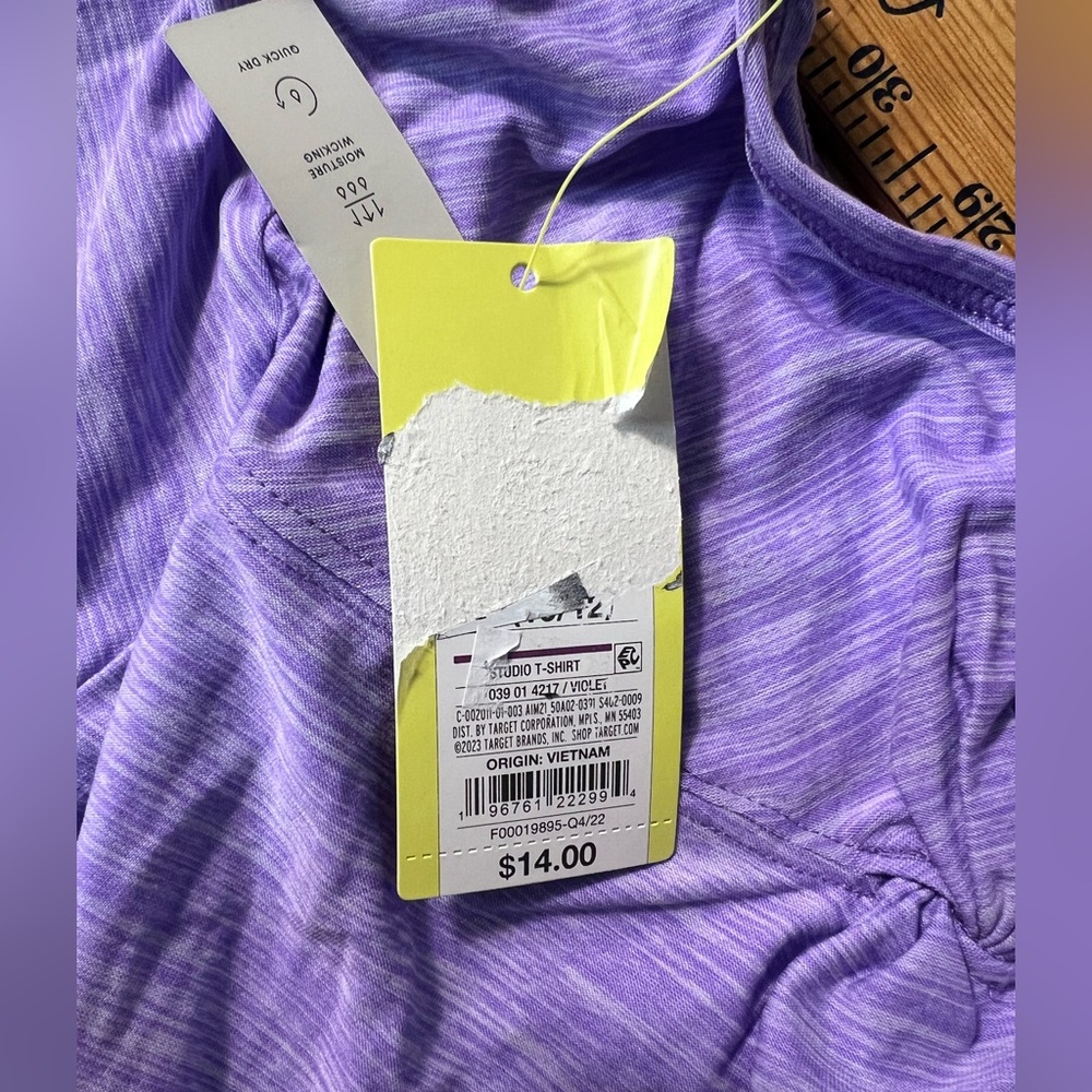 Target Lavender Crop Top - Picture 7 of 9